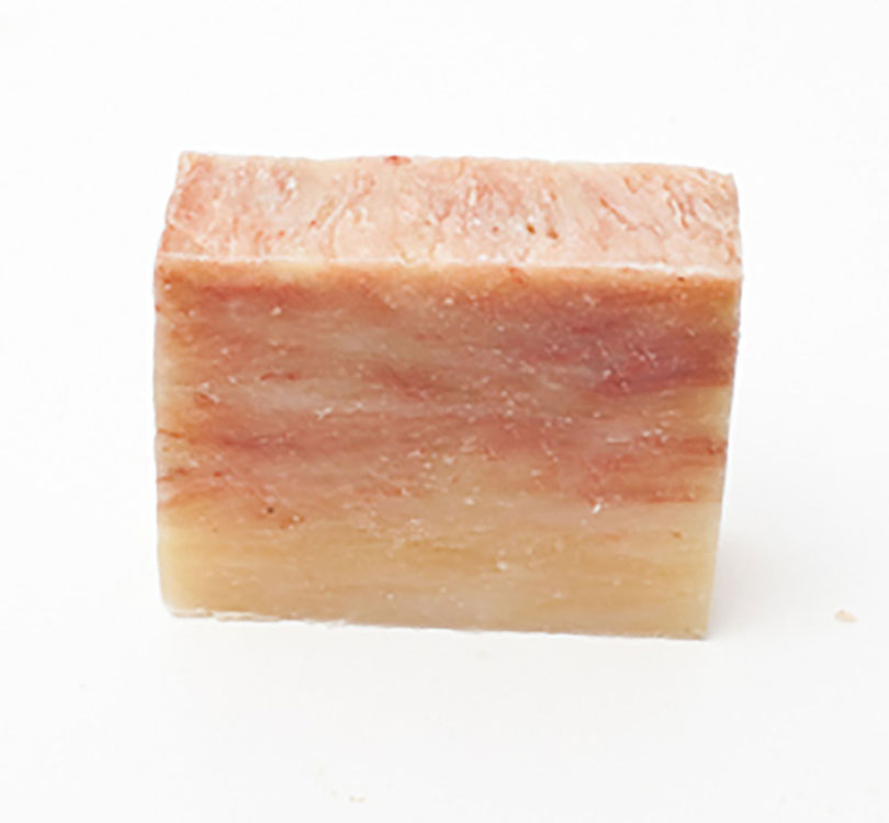 Honeysuckle Aloe Soap closeup of soap image