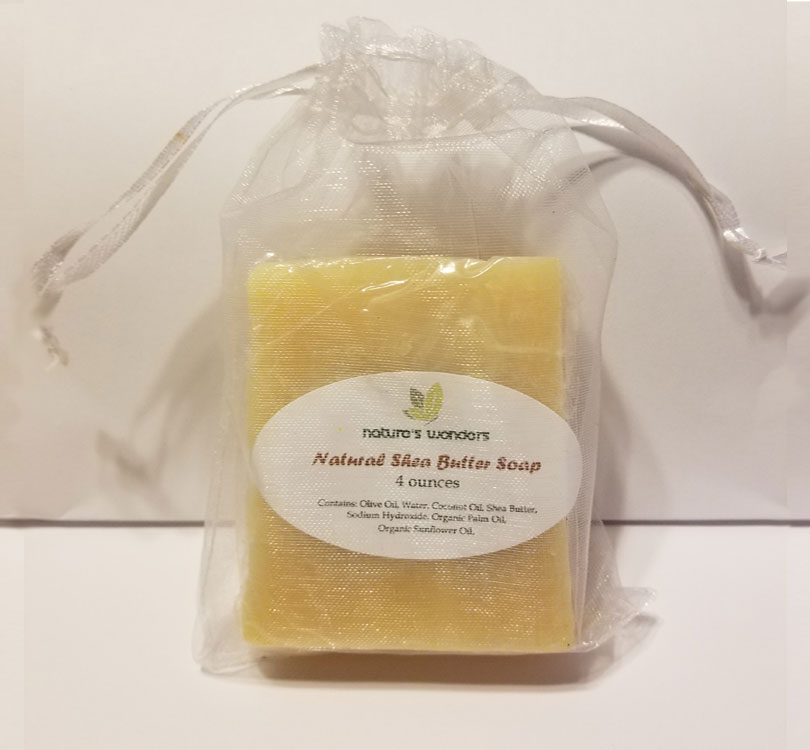 Shea Butter Soap shrink wrapped in gift bag image