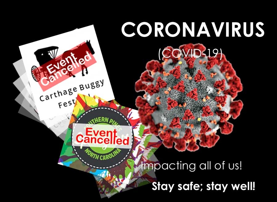Cancelled events and coronavirus image